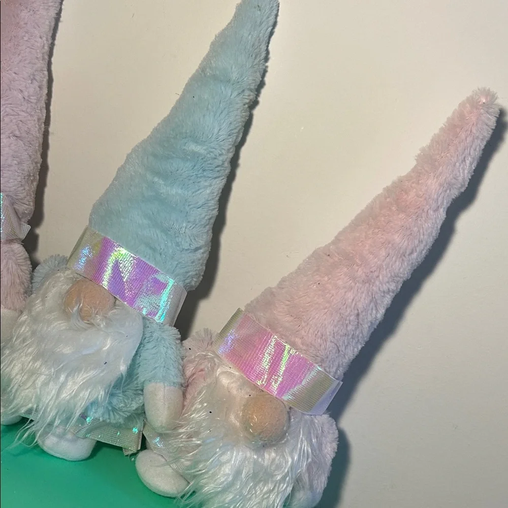 Set of Three Pastel Gnome Plushies